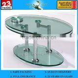3-19mm Oval Glass Coffee Table thumbnail-1