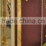 Antique Copper 24K Gold Plated Peacock Floor Lamp Clock, Peacock Hanging Floor Clock thumbnail-4