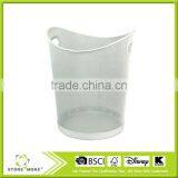 New Design Metal Round Garbage Waste Bin,Ingot Shape thumbnail-1