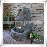 Rock Antique Garden Outdoor Water Fountain Resin Waterfall Feature thumbnail-1
