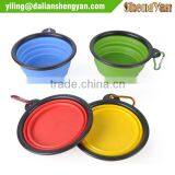 Folding Pet Bowl Travel Pet Cup With Carabiner Silicone thumbnail-2