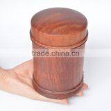 Custom Hand Carved Polished Rosewood Tea Cans,hand Operated Wood Cans thumbnail-2