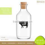 Custom Designed Cheap Glass Milk Bottles for Sale thumbnail-4