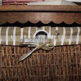 Wooden Cabinet With Four Wicker Drawers and One Door thumbnail-2