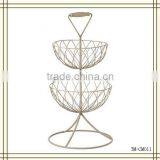 Hot Sell 2-tier Metal Fruit Basket thumbnail-1