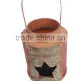Birch Lanterns With Star Decor thumbnail-1