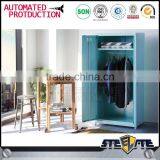Hanging Clothes Storage Cabinet 2 Door Steel Locker Wardrobe thumbnail-1