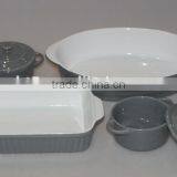 Ceramic Colorful Nice Oven Oblong Baking Tray thumbnail-3