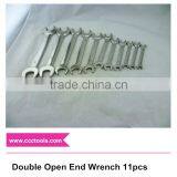 8*10~30*32mm Double Open End Wrench 11pcs D/E Open Spanner Open Jaw thumbnail-1