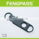 CC-1032 10.2cm 2CR13 Stainless Steel PP Plastic Handle Oval-Shaped Plastic Cigar Cutter thumbnail-1