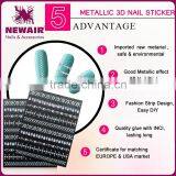 New Air 3D Metallic Gold And Silver Nail Stickers thumbnail-6