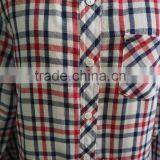 White With Multi-Colour Tartan Plaid Soft Point Collar and Box Pleated Back Yoke Button Down Long Shirt thumbnail-5