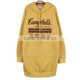 Women Casual Long Pattern Thicken Fleeces Hoodies