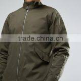 Custom Best Price High Quality New Design Durable Functional Pockets Funnel Collar 100% Cotton Twill Brown Casual Men Jacket thumbnail-3