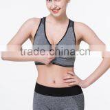 High Quality Mixed Gray Yoga Plain Custom Made Running Bra thumbnail-1