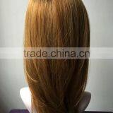 Charm Straight Natural Golden Color Synthetic Wig Classic Women Hair Wigs Women's Brown Wigs thumbnail-3