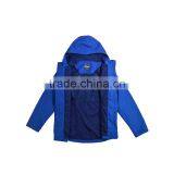 Fashion Men's Windbreaker Warm Blue Jacket With Hood thumbnail-2