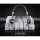 Grace Luxury Imitation Feather Party Hand Bag for Woman Gender Straw Bag Fur Bag Charm thumbnail-2