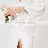 SIMPLE STYLE Women Lace Split Hem and Deep V-neck Maxi Prom Derss thumbnail-6