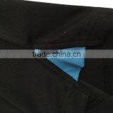 Mens Polyester Basic Safety Short Sleeve Contrast Piping Uniform Black Polo Shirt thumbnail-6