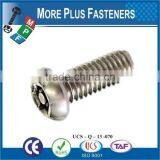 Made in Taiwan Button Head Torx Tamper Cap Screw thumbnail-2
