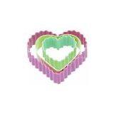 3 Heart Shaped Cookie Cutters Fondant Cookie Cutter ,plastic Cookie Cutter thumbnail-1