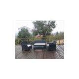 4 Pieces Garden Rattan Sofa Set thumbnail-2