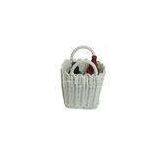 Washable PP Wire Handle Cosmetic Gift  Baskets 14 x 9.5 x 20cm