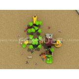 Magice Tree House Outdoor Playground Equipment Plastice Slide for Kids thumbnail-3