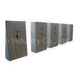 Stainless Steel 12 Doors Electronic Lockers , Outdoor LCD Screen Rental Storage Lockers System