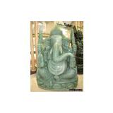 semi precious stone ganesh statue