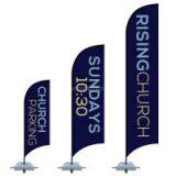 Beach Portable Wind Feather Flag