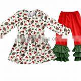2017 Christmas Factory Direct Sales Baby Clothes Wholesale Giggle Moon Remake Outfits Children Boutique Clothing thumbnail-2