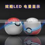 100pcs hot sell whole 12000maH trade assurance pokeball power bank with fast delivery