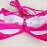 Swimwear Brazilian Bikini Big Bow Bandeau Beach Wear Halter Swimsuit Push Up Bathing Suit thumbnail-6