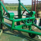 cable pulling trailer; cable wheel drum trailer; hydraulic cable drum trailer