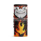 HQP-SY10 HongQiang Skeleton Skull Bandana Halloween Neck Half Face Silk Scarves Multifunctional Mask Shield Riding Hair Scarf thumbnail-7