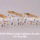 Hight brightness 3 year warranty DC 12V 24V CRI 80 SMD5630 3528 2835 3014 UL listed led strip