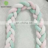 100% Polyester Tube Hollowfiber Filled Machine Washable Super Soft Giant Chunky Minky Hand Knit 3D Knot Cushion Pillow Baby Crib