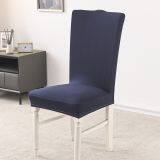 Ivory Brushed Stretch Dining Room Chair Covers Soft Removable Dining Chair Slipcovers thumbnail-3