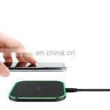 Square Ultra Slim Design Wireless Charging Temperature Protection Fast Charging LED Light QI Wireless Charger thumbnail-6