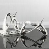 Silver Ceramic Bird Ornaments Home Hotel Fancy Crafts Decoration thumbnail-2