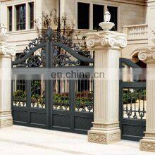 Modern Latest Sliding Wrought Iron Fancy Main Door Gate Designs thumbnail-4