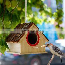 100% Natural Wood Lightweight and Durable Quality Handmade Bird House 6.29x6.88x5.9 Inches thumbnail-4