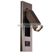 High Quality Modern Recessed Hotel Bedside Wall Reading Lamp LED Bed Head Reading Light thumbnail-3