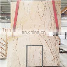 New Model Polished High Quality 2cm Thick Sofita Beige Marble Slab Top Quality Factory Price Made in Turkey CEM-SLB-50 thumbnail-1