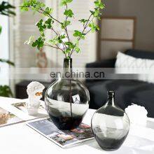 Creative Modern Wedding Home Decoration Tabletop Large Floor Flower Glass Vases Decor thumbnail-3