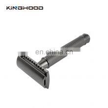 Cnc Metal Double Edge Safety Razor Shave Black Men Luxury Reusable Razor thumbnail-3