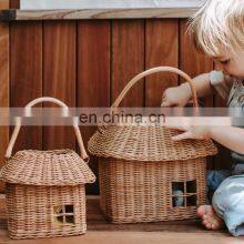 Set Of 2 Rattan Small Basket For Children Handicraft Kid Basket Bag Wicker Kids Bag Wholesale Supplier thumbnail-1