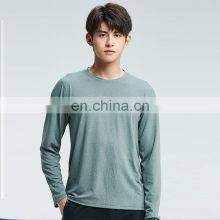 Wholesale Quick Dry Athletic Soft Slim Fit Sports T Shirt Men's Workout Trainig Crewneck Stretch Long Sleeve Gym Fitness Shirt thumbnail-1